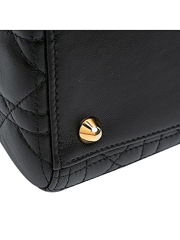Dior Large Lambskin Cannage Lady Dior (view 2)