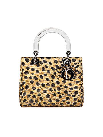 Dior Medium Canvas Leopard Print Lady Dior (view 1)