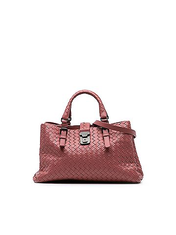 Bottega Veneta Small Nappa Intrecciato Roma Satchel (view 1)