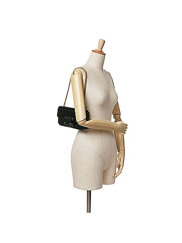 Céline Shiny Calfskin Claude Chain Shoulder Bag (view 2)