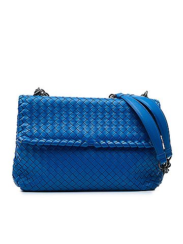 Bottega Veneta Medium Nappa Intrecciato Olimpia Shoulder Bag (view 1)