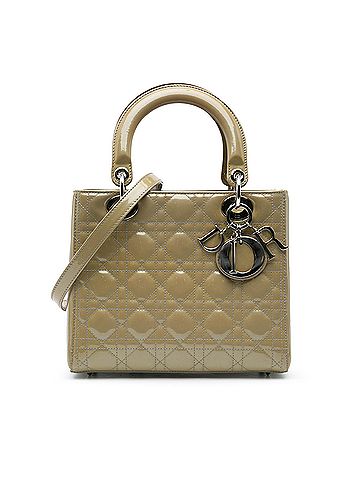 Dior Medium Patent Cannage Lady Dior (view 1)