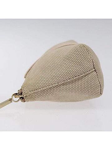 Fendi Beige Canvas Clutch Bag (view 2)