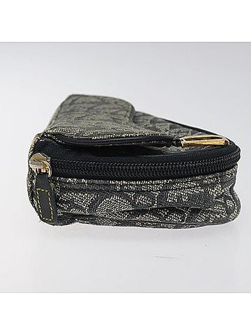 Dior Saddle Navy Canvas Clutch Bag (view 2)
