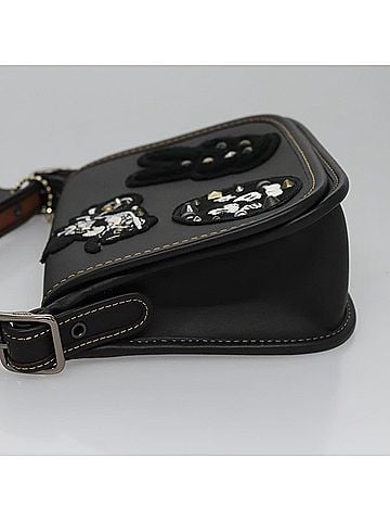 Coach Black Leather Shoulder Bag (view 2)