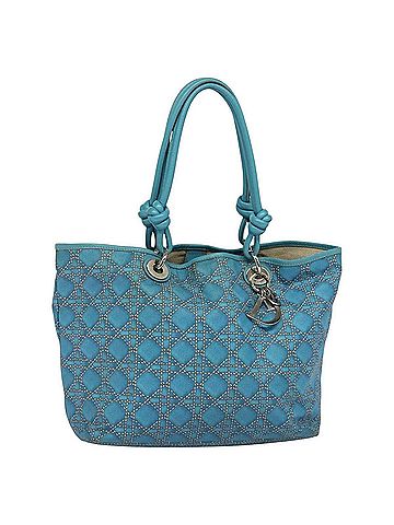 Dior Panarea Blue Canvas Tote Bag (view 1)