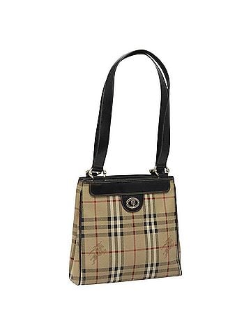 Burberry Nova Check Beige Canvas Tote Bag (view 1)