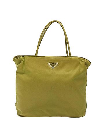 Prada Tessuto Green Synthetic Tote Bag (view 1)