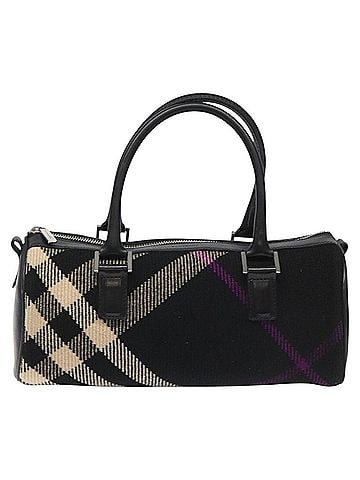 Burberry Supernova Check Black Wool Handbag (view 1)