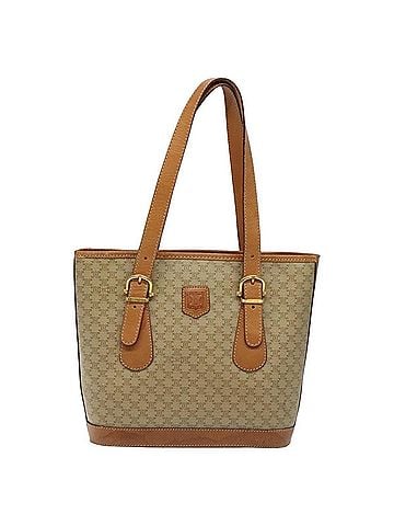 Céline Macadam Beige Canvas Tote Bag (view 1)