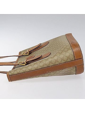 Céline Macadam Beige Canvas Tote Bag (view 2)