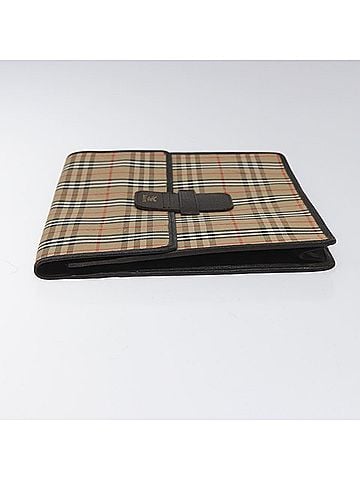Burberry Nova Check Beige Canvas Clutch Bag (view 2)