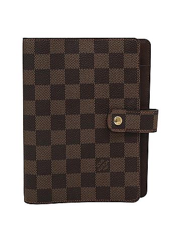 Louis Vuitton Agenda Cover Brown Canvas Wallet (view 1)