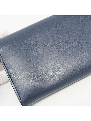 Fendi Navy Leather Wallet (view 2)
