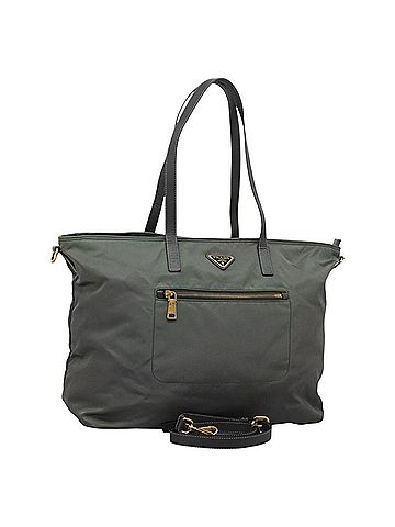 Prada Re-Nylon Green Synthetic Tote Bag (view 1)