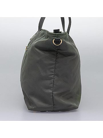 Prada Re-Nylon Green Synthetic Tote Bag (view 2)