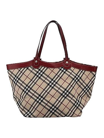 Burberry Nova Check Beige Canvas Tote Bag (view 1)