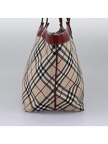 Burberry Nova Check Beige Canvas Tote Bag (view 2)
