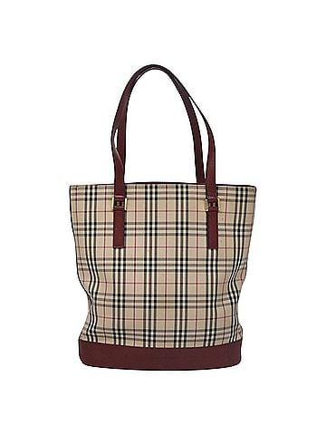 Burberry Nova Check Beige Canvas Tote Bag (view 1)