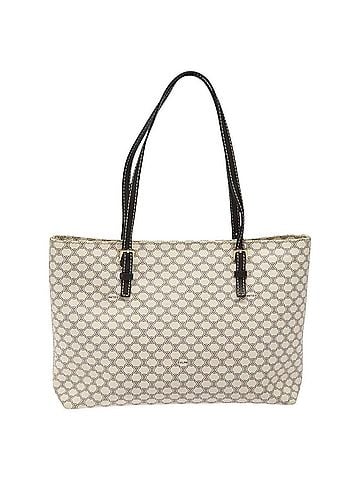 Céline Macadam White Canvas Tote Bag (view 1)