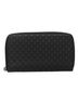 Gucci 100% Leather Solid Black Zip Around Black Leather Wallet One size - photo 1