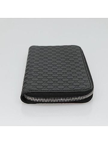 Gucci Zip Around Black Leather Wallet (view 2)