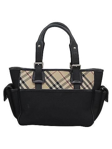 Burberry Nova Check Beige Canvas Tote Bag (view 1)
