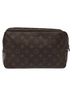 Louis Vuitton 100% Canvas Solid Brown Trousse Toilette 28 Brown Canvas Clutch Bag One size - photo 3