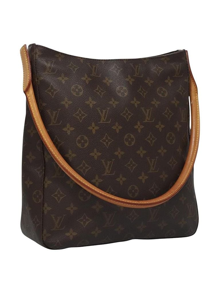 Louis Vuitton 100% Canvas Solid Brown Looping Brown Canvas Shoulder Bag One size - photo 1