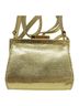 Gucci 100% Leather Solid Gold Gold Leather Shoulder Bag One size - photo 1