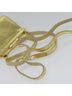 Gucci 100% Leather Solid Gold Gold Leather Shoulder Bag One size - photo 11
