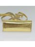 Gucci 100% Leather Solid Gold Gold Leather Shoulder Bag One size - photo 7