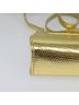 Gucci 100% Leather Solid Gold Gold Leather Shoulder Bag One size - photo 8