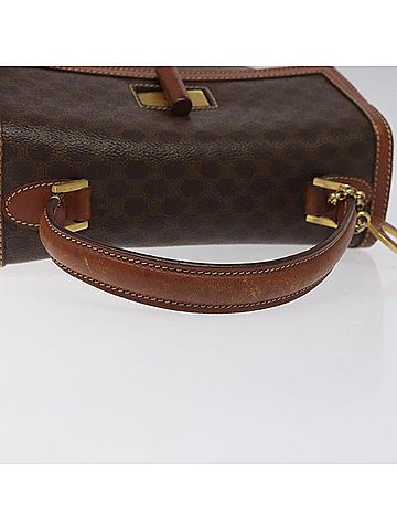 Céline Macadam Brown Canvas Handbag (view 2)