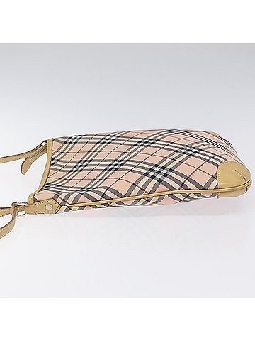 Burberry Nova Check Pink Synthetic Shoulder Bag (view 2)