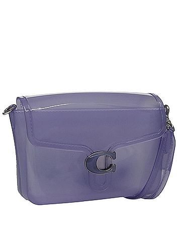 Coach Purple Vinyl Shoulder Bag (view 1)