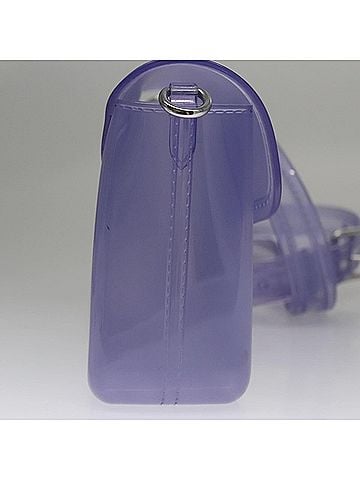 Coach Purple Vinyl Shoulder Bag (view 2)