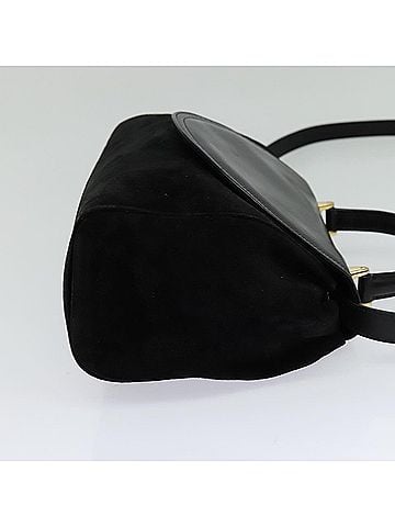 Salvatore Ferragamo Black Leather Handbag (view 2)