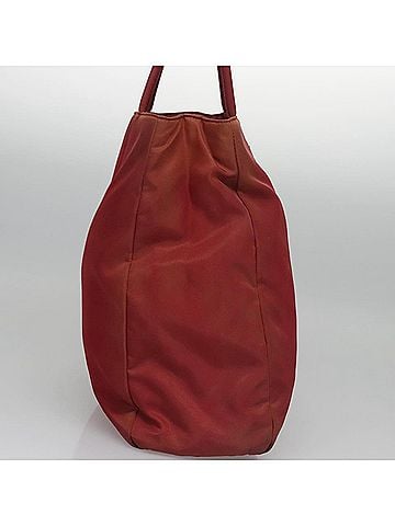 Prada Tessuto Red Synthetic Tote Bag (view 2)