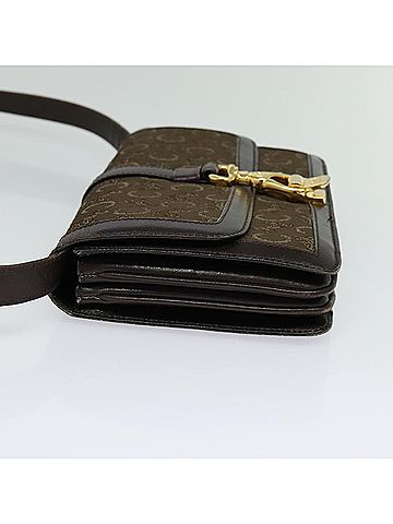 Céline Macadam Brown Canvas Shoulder Bag (view 2)