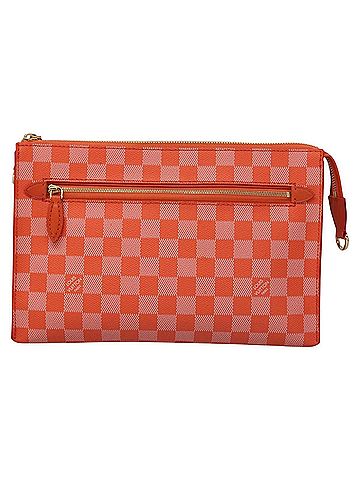 Louis Vuitton Alpha Messenger Orange Canvas Clutch Bag (view 1)