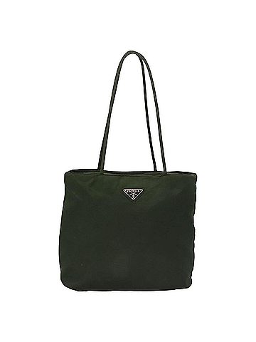 Prada Tessuto Khaki Synthetic Tote Bag (view 1)