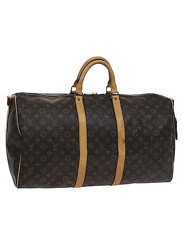 Louis Vuitton Keepall 50 Brown Canvas Travel Bag (view 1)