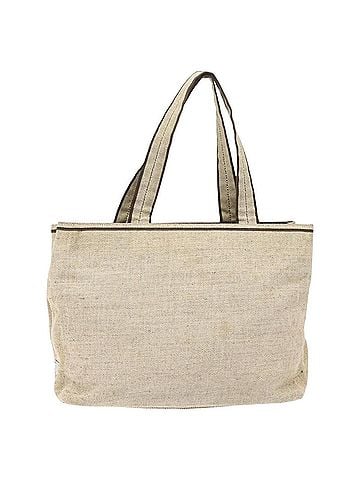 Prada Beige Canvas Handbag (view 1)