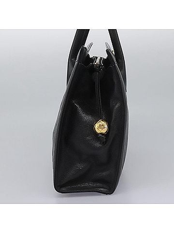 Chanel V-Stich Black Leather Handbag (view 2)
