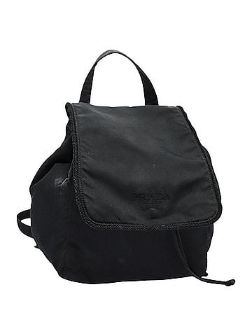 Prada Tessuto Black Synthetic Backpack Bag (view 1)