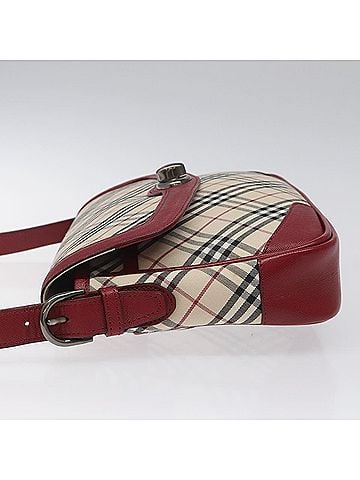 Burberry Nova Check Beige Canvas Shoulder Bag (view 2)