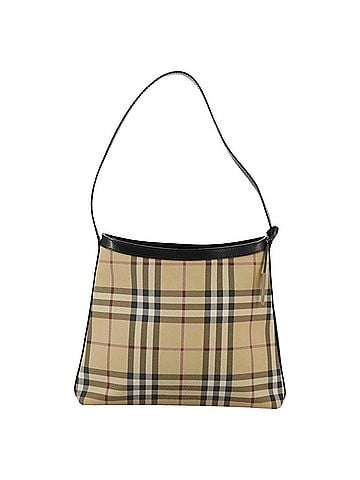 Burberry Nova Check Beige Canvas Shoulder Bag (view 1)