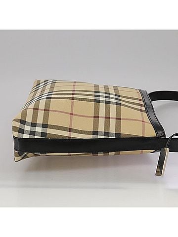 Burberry Nova Check Beige Canvas Shoulder Bag (view 2)