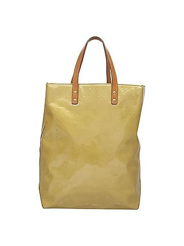 Louis Vuitton Reade Beige Patent Leather Handbag (view 1)
